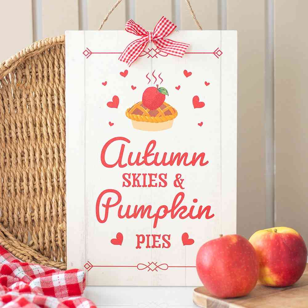 Something Different - Autumn Skies & Pumpkin Pies Decoratief bord - Multicolours